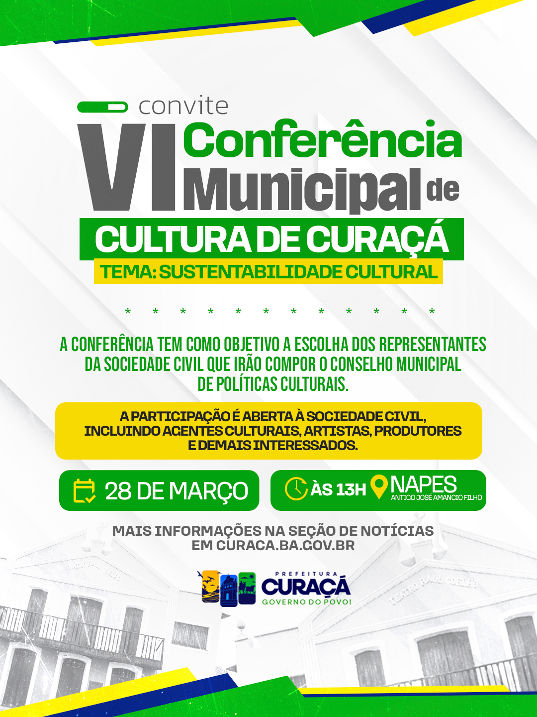 Sustentabilidade Cultural: Curaçá realiza VI Conferência Municipal de Cultura